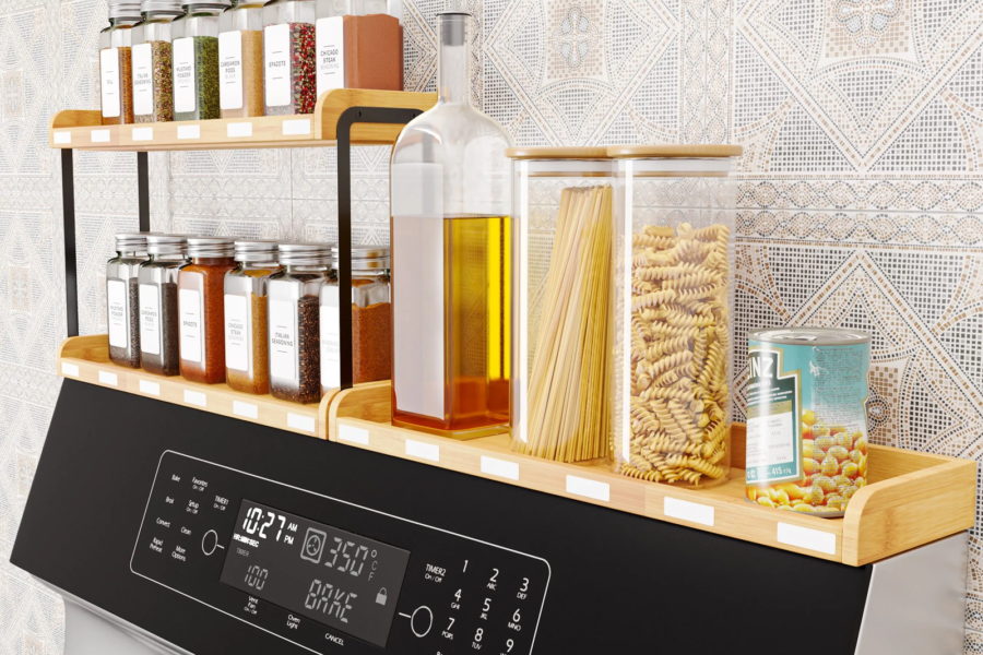 SpaceAid Spice Racks and Drawer Organizers for a Calmer Kitchen